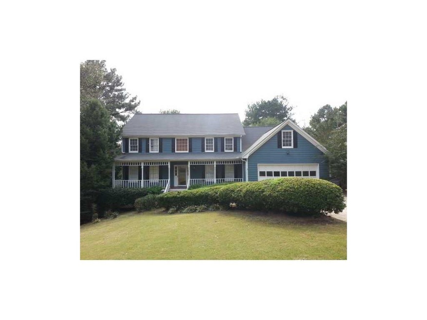 Exterior Front. Large traditional home on .97 acre