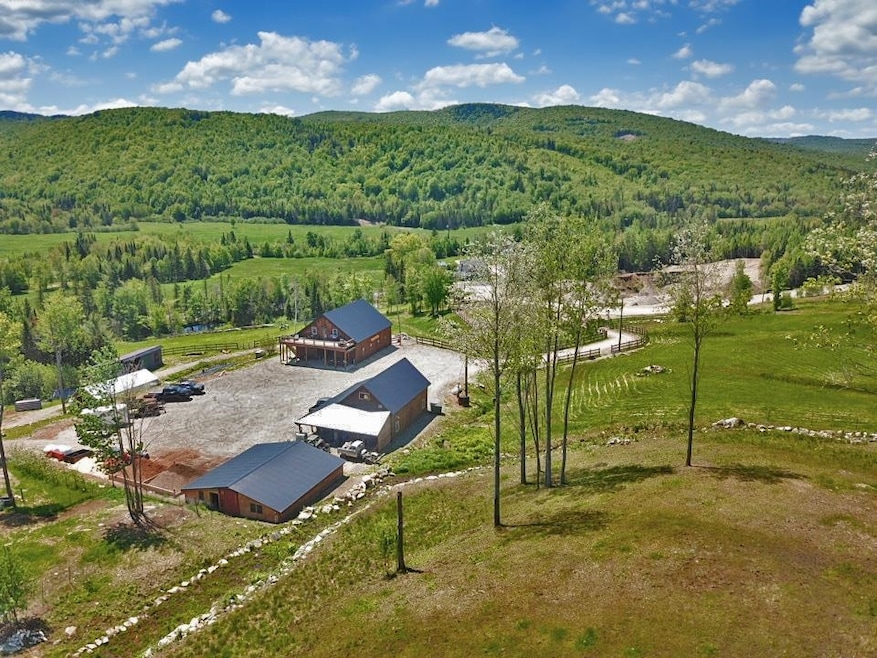 Bird's Eye View of Farm