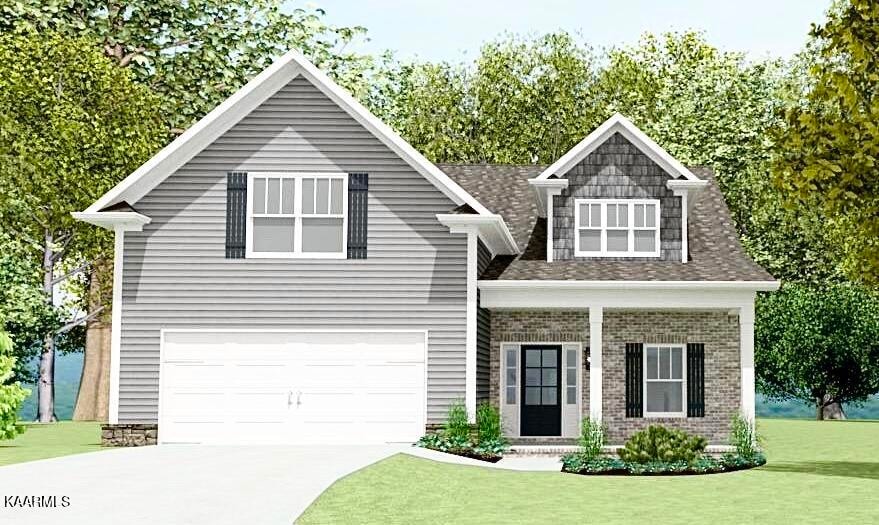 Thorton Craftsman Front Entry Rendering