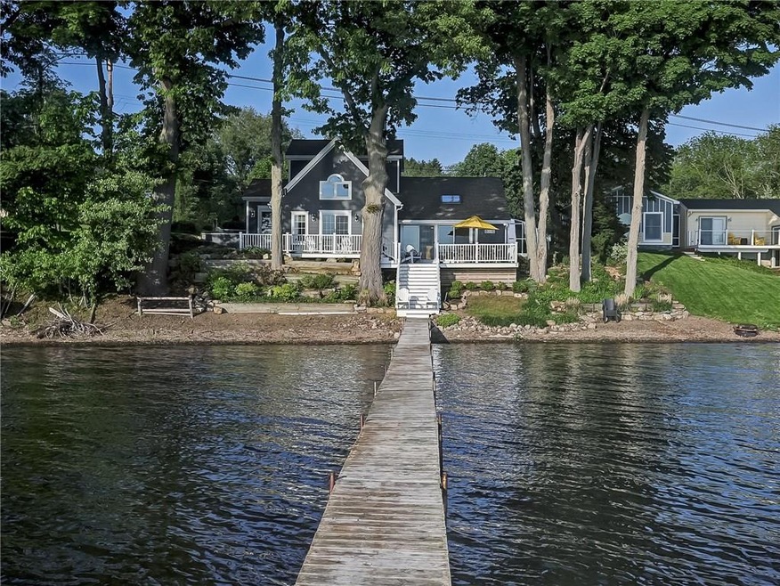 Exterior view of the home from Chautauqua Lake