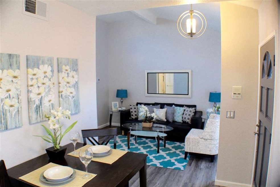 living and dining area