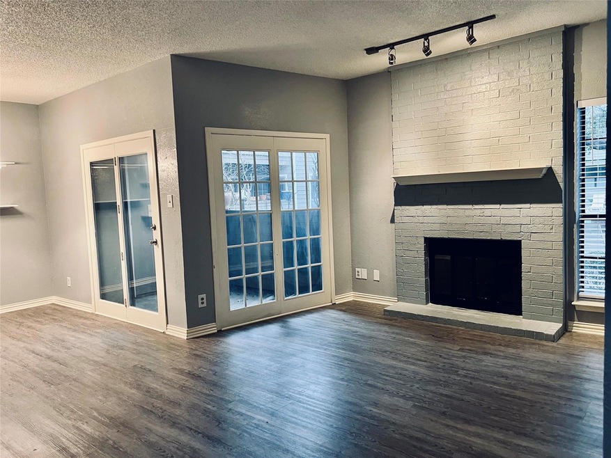 East facing patio with views of community pool.