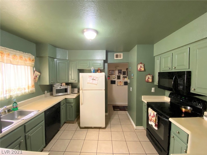 Freshly painted kitchen