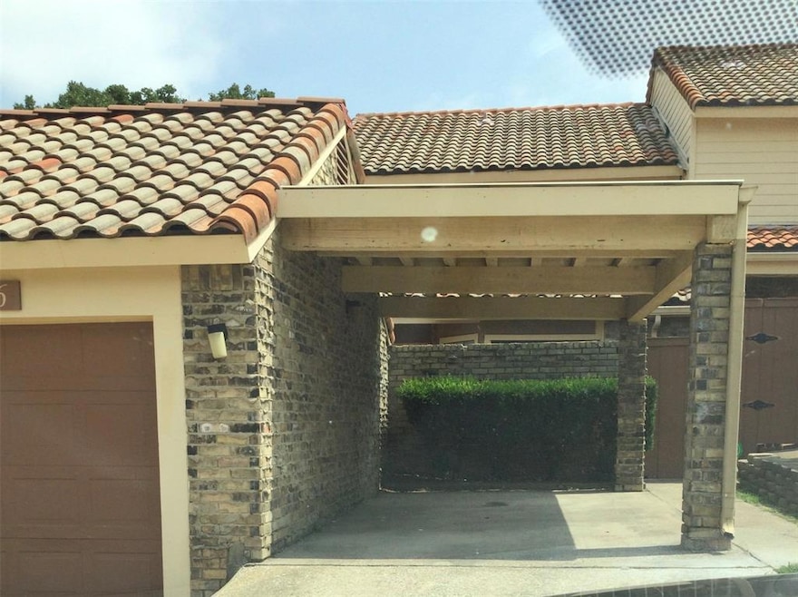 Carport and one car garage part of property