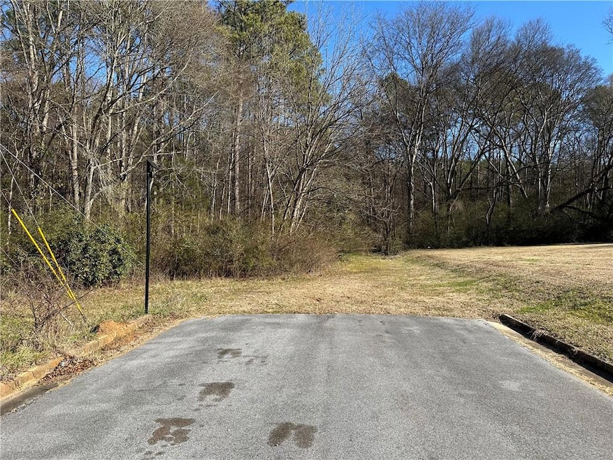 Front view of lot