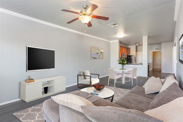 Open floor plan is light and bright