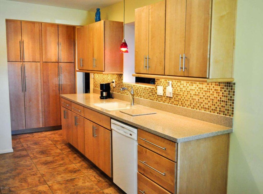 New Kitchen with modern maple cabinets