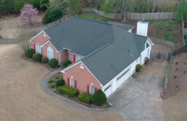 View of birds eye view of property