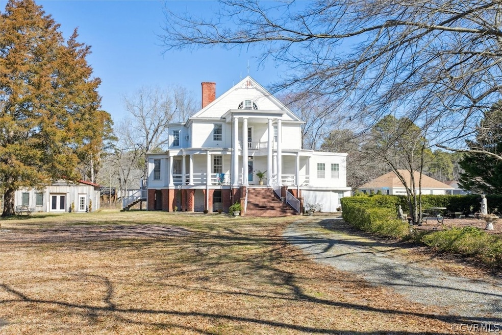 View of greek revival house