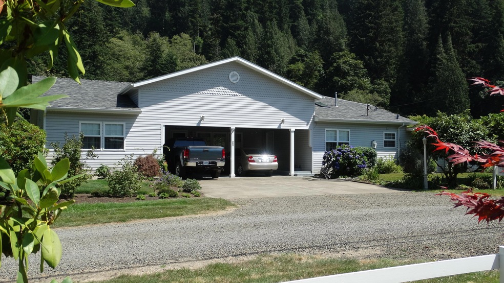 Front w/ double carport