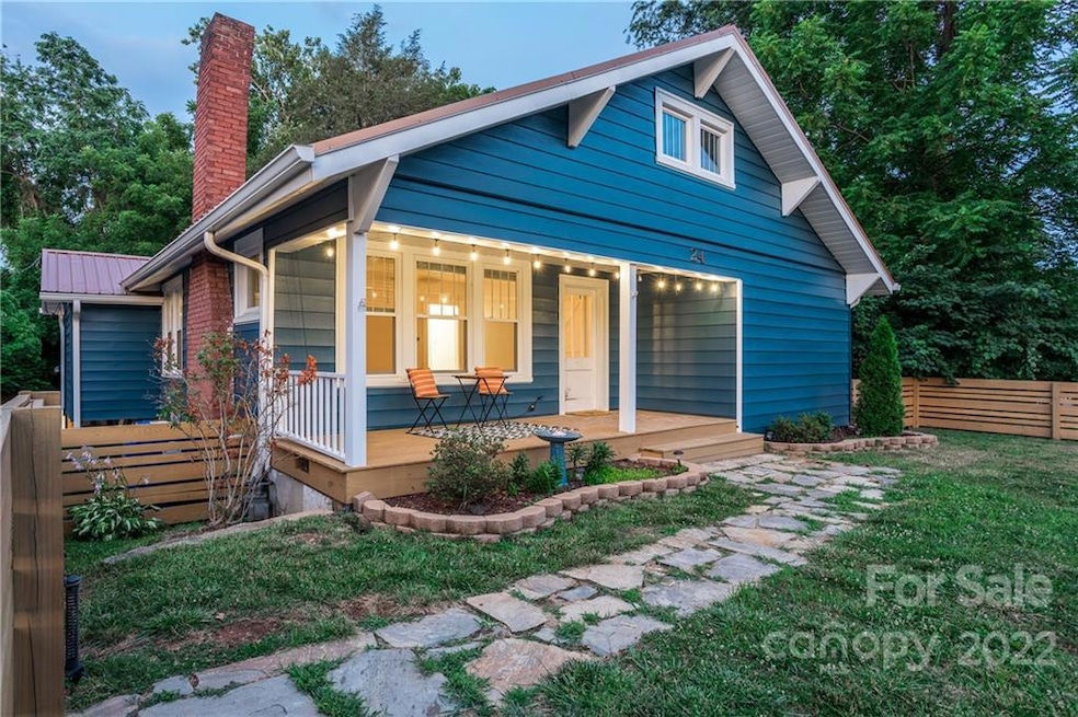 Stone walkway through the front yard