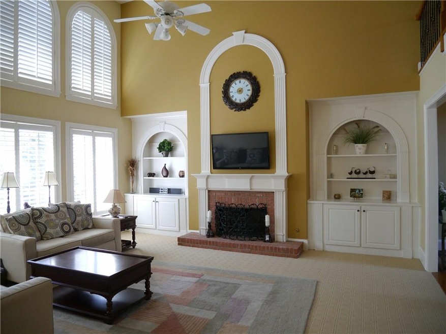 Huge family room filled with tons of natural light