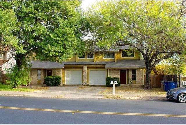 Front of the property. Unit A is the unit on the l