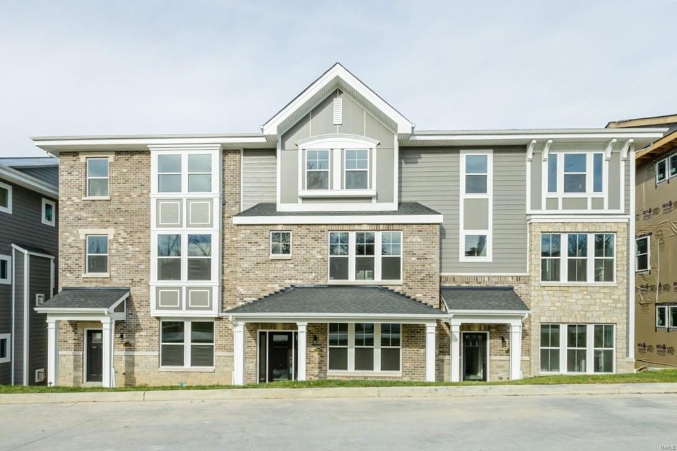 Interior Unit, Sunning Front Elevation with Brick 