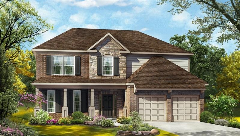 Color Rendering. Not actual home. Sample same plan
