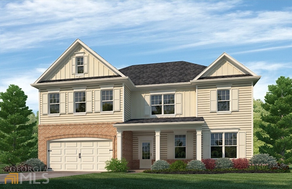 Color rendering. not actual home. sample same plan