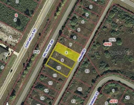 Aerial View - 3 COMMERCIAL LOTS COMBINED IN SOUTH GULF