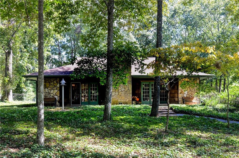 Adorable bungalow in the woods.