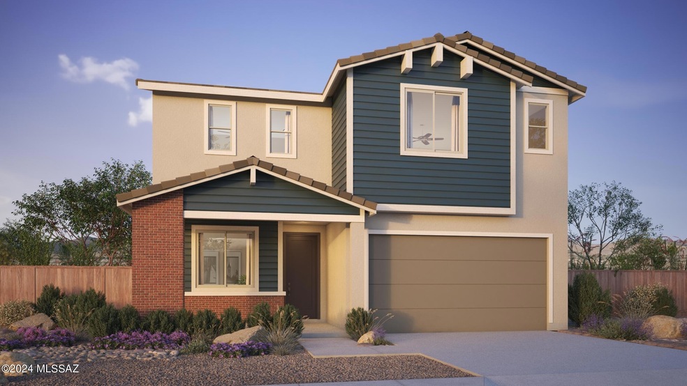 Tangerine Midcentury Modern Elevation