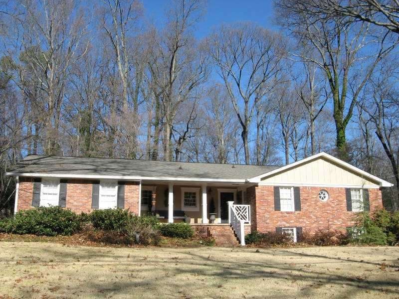 Exterior Front. Brick Ranch with New Concrete Sidi