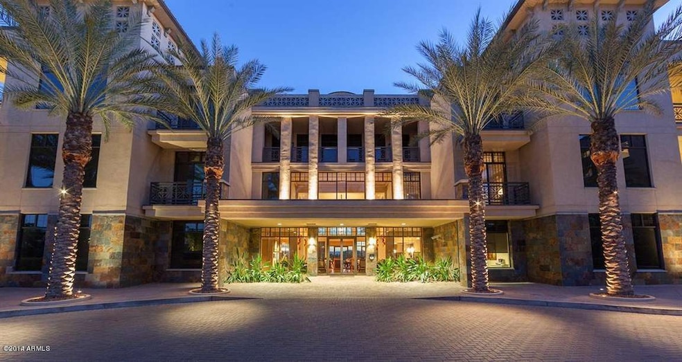 Dramatic Building entry with security