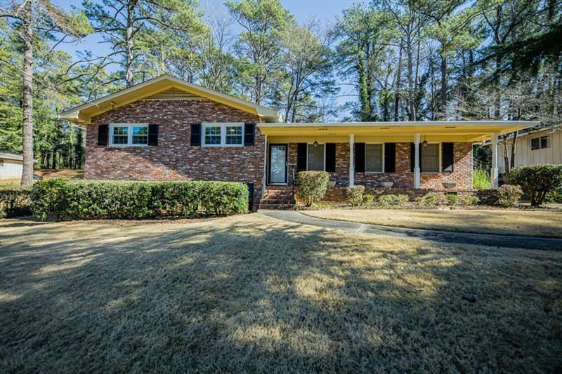 Front of the house from the street.  See the ample