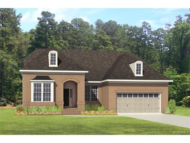 Rendering of home being built on this home site.