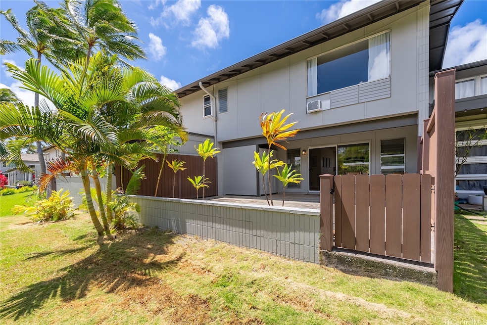 The unit backs up to the park area