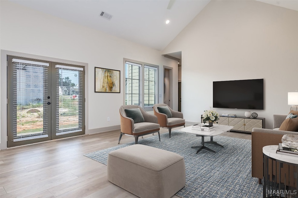Great room with virtual staging