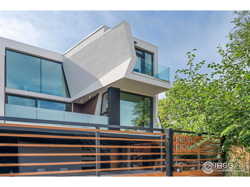 The striking, sculptural architecture of Neve  House is apparent from the first glance at the home's front exterior.