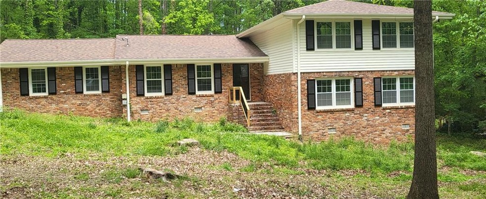 View of split level home