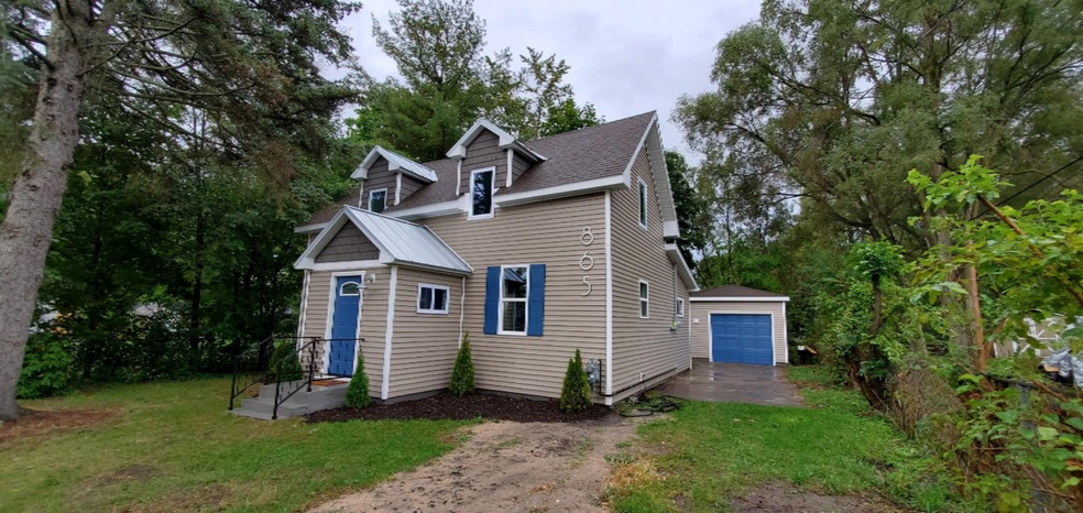 Front with garage