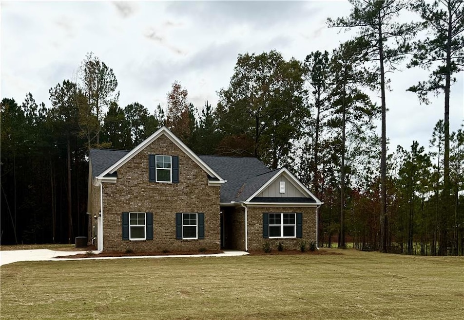 Craftsman inspired home with central air condition