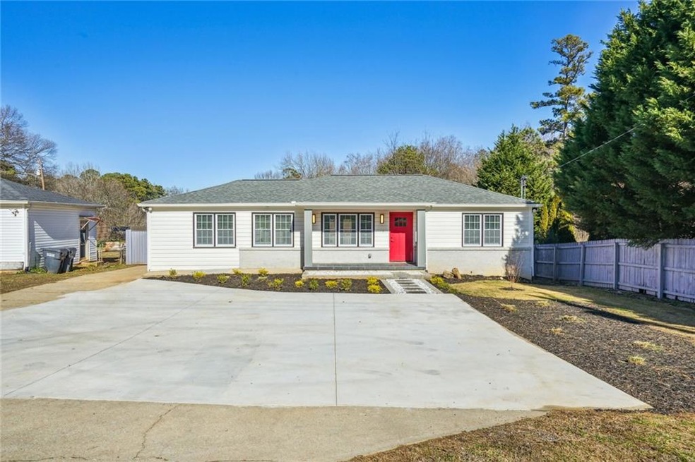 Ranch-style house with a patio