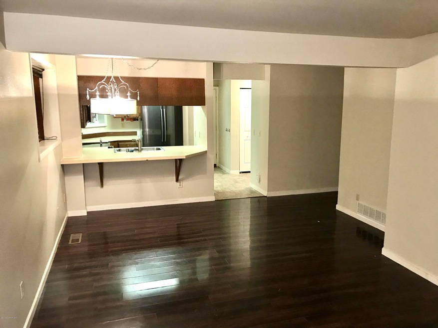 Liviing room Wood to Kitchen
