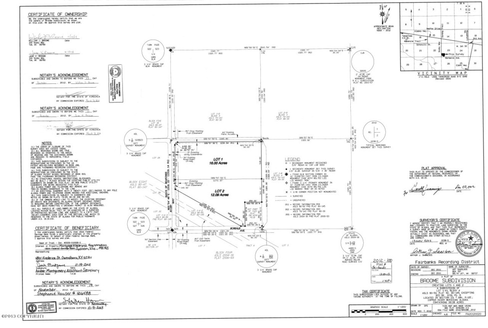 Broome Subdivision plat