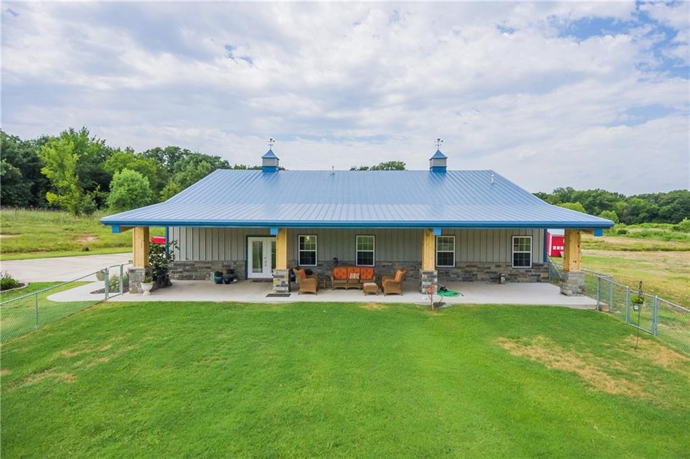 The French Barn custom design has all of the luxur