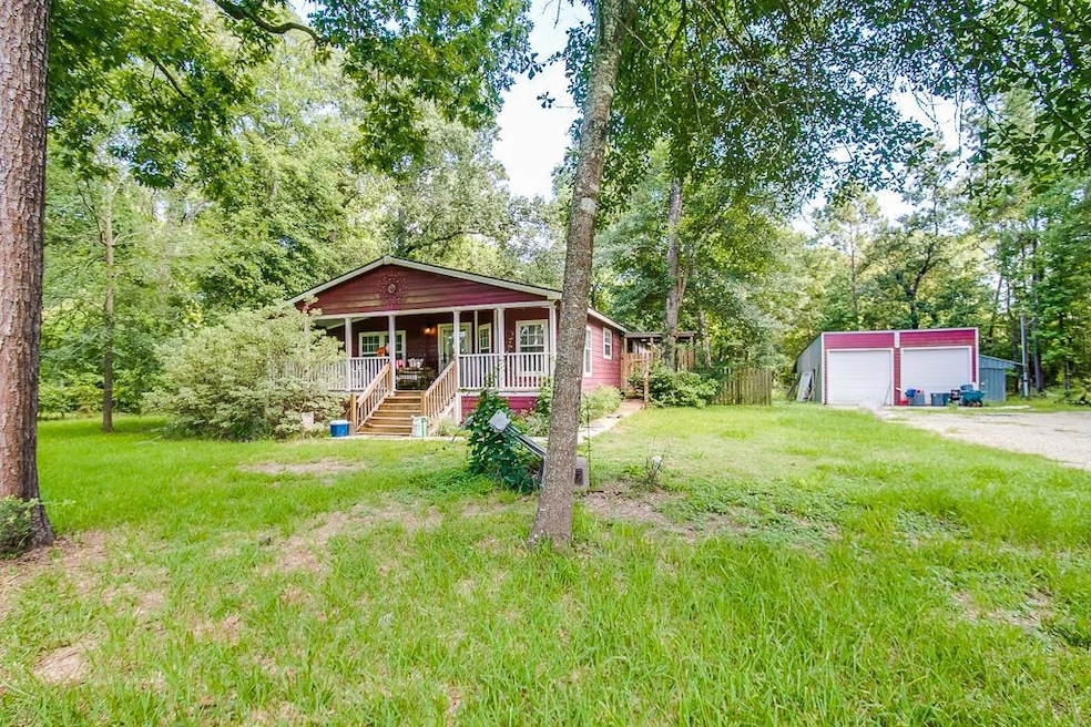 Large front porch overlooking yard