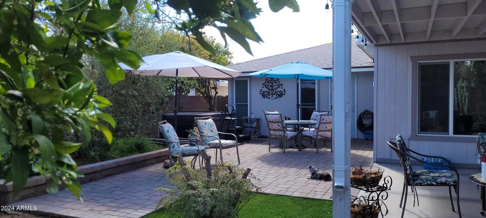 Patio with Pavers off master suite