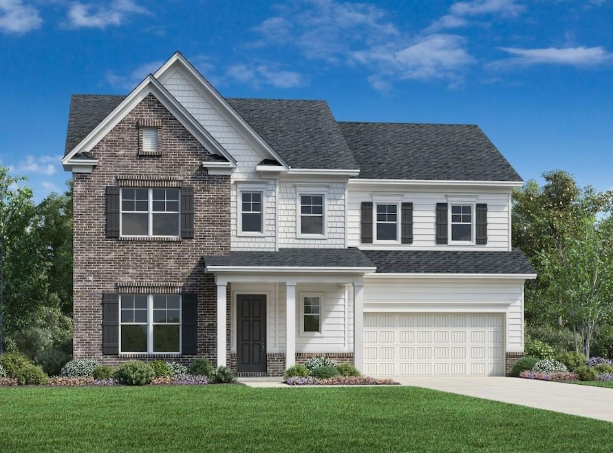 Hillside Traditional Slab Front Elevation Renderin