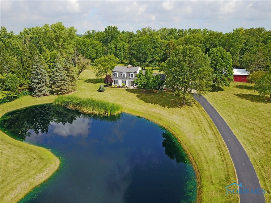 Enjoy this serene setting situated on 14 acres