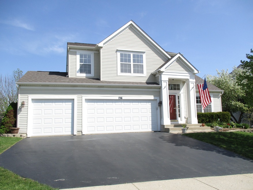 Inviting front with 3 car garage!