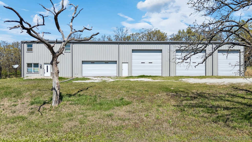 Barndominium with room to live work and play faces