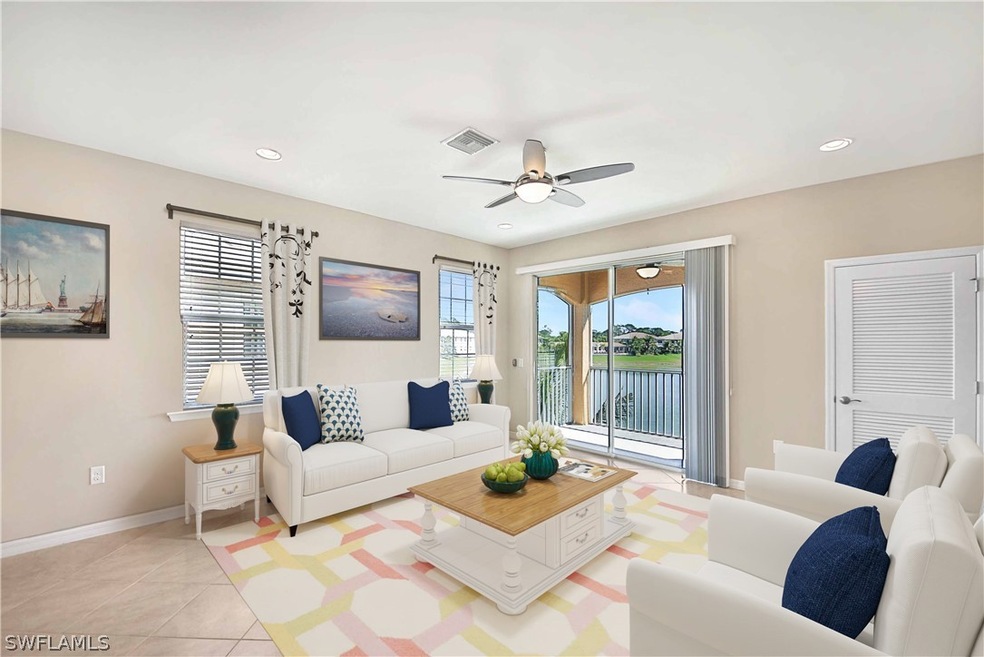 Great-Room looking out to the water. Picture is vi