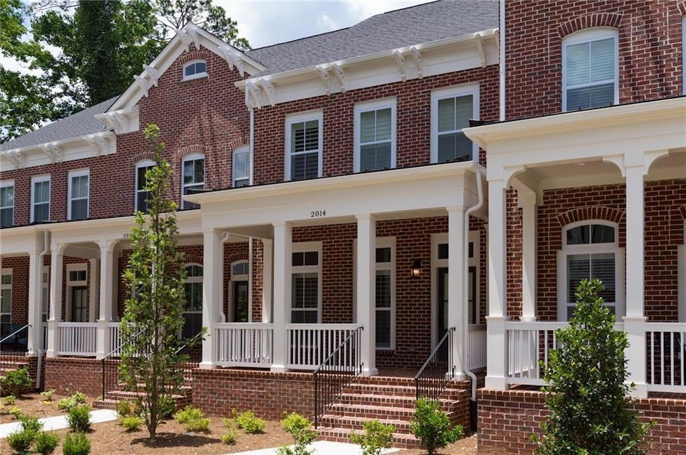 Exterior view of townhome