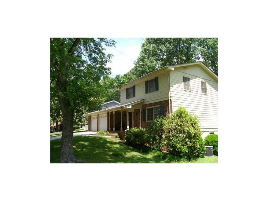 Exterior Front. The home faces north and the two l