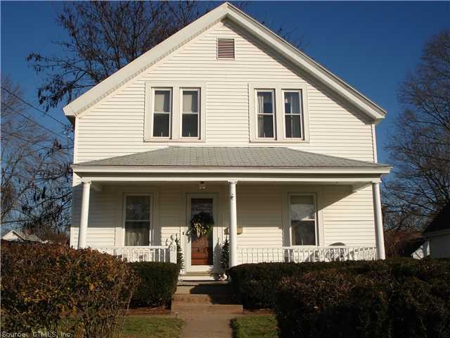 Exterior Front. Charming porch graces the front of
