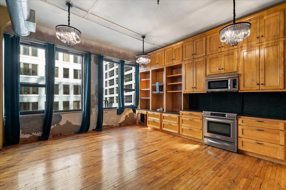 Beautiful loft condo with extensive custom cabinet