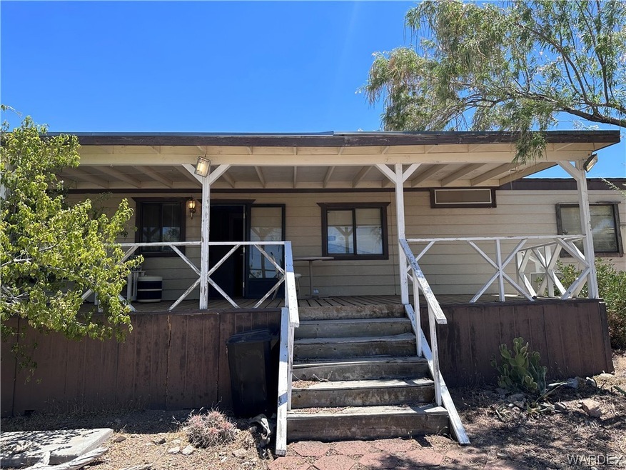 View of front facade featuring a deck