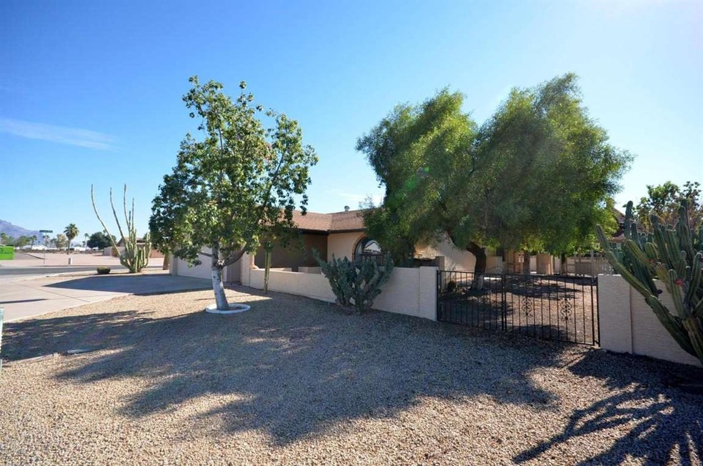 West side of property